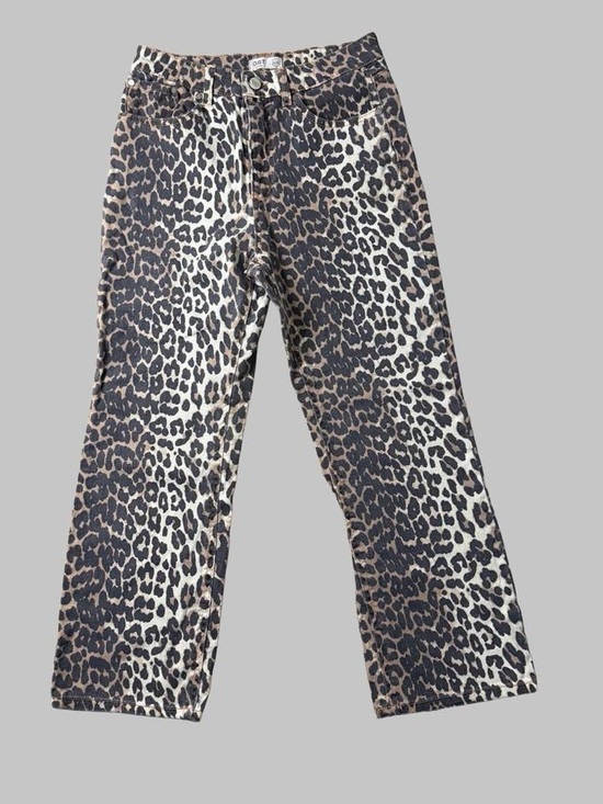 Oat New York Denim - Oat New York Leopard Print Jeans - Black Brown Cream